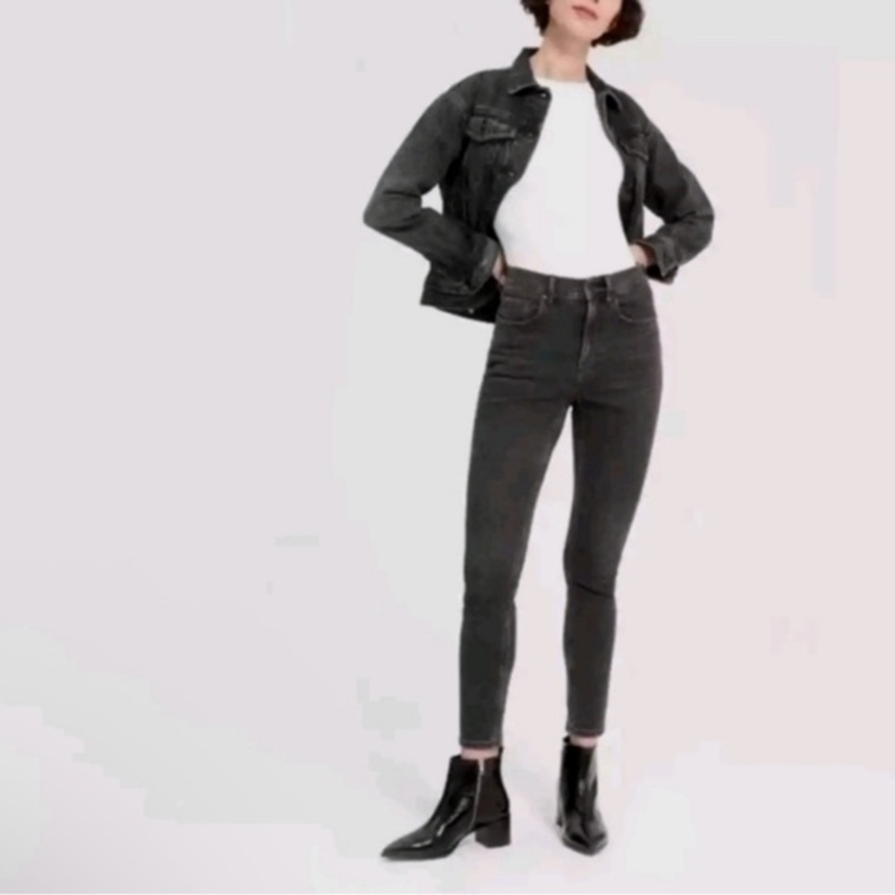 Everlane High Rise Black Jeans